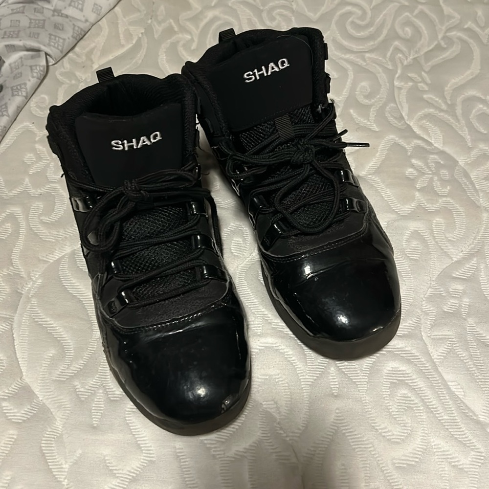Shaq All Black High Top Basketball Sneakers - 6